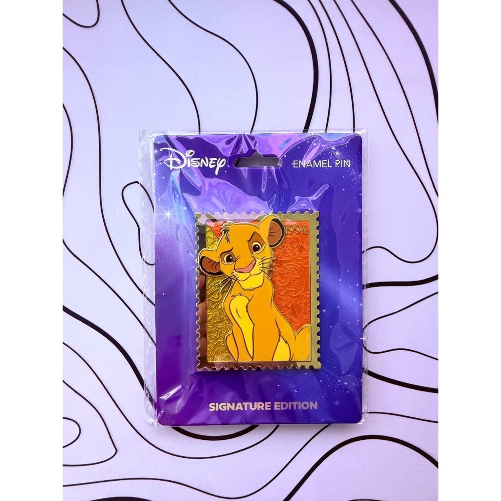 Disney Royal Stamp The Lion King Simba Collectible Pin IN HAND